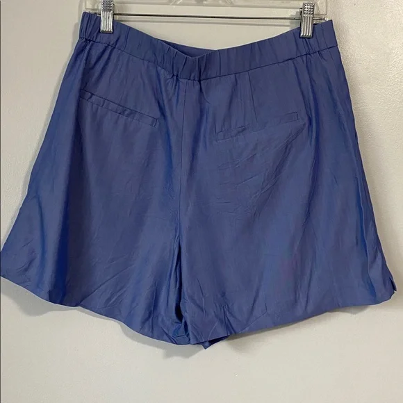 Banana Republic silk blend Light Blue Women's Shorts size 8 - Picture 4 of 10